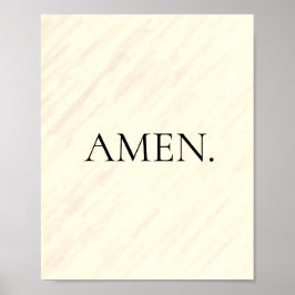 単純化されたミニマルな信仰声明 ポスター