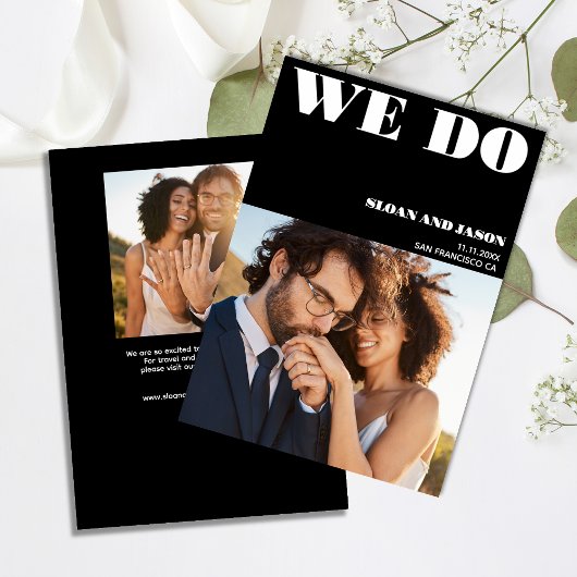 単純化された白黒私たちは写真を保存する日付 セーブザデート