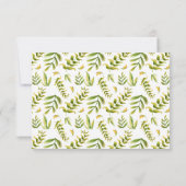 単純化したハーブおよび植物の保存日付| セーブザデート (裏面)