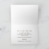 単純化タイポグラフィ、引っ越し祝いパーティーパーティー招待状 招待状 (内部)