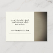 単純化モノグラム（黄色オフ）アポイントメント 予約カード (裏面)