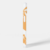 単純化抽象芸術オレンジパーソナライズされたフローラ Case-Mate iPhoneケース (裏面 / 右)