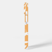 単純化抽象芸術オレンジパーソナライズされたフローラ Case-Mate iPhoneケース (裏面 / 左)