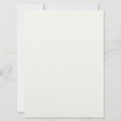 単純化/トレンディー金属シルブ結婚式招待状 招待状 (裏面)