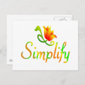 単純化 ポストカード (正面/裏面)