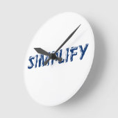 単純化 ラウンド壁時計 (傾斜)