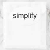 単純化 楕円形シール (バッグ)