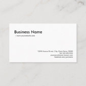 単純白黒カメラカメラレンズ 名刺 (裏面)