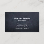 単純白黒カメラカメラレンズ 名刺 (裏面)