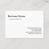 単純白黒カメラカメラレンズ 名刺 (裏面)