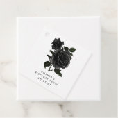 単純白黒ヴィンテージバラ フェイバータグ (インサイチュ)