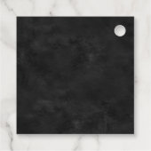 単純白黒ヴィンテージバラ フェイバータグ (裏面)