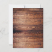 単素朴なる自然木の光ストリングズ結婚ーズ 招待状 (裏面)