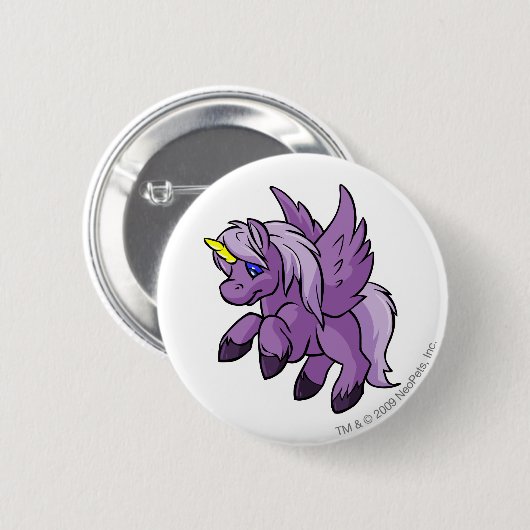 単紫色 缶バッジ (正面&裏面)