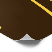 単線スケッチ顔パターン ポスター (角)