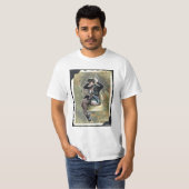 単美しいヴィンテージの女の子が付いている人のTシャツ Tシャツ (正面フル)