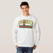単腕時計のワイシャツ(longsleeve -白) tシャツ (正面フル)