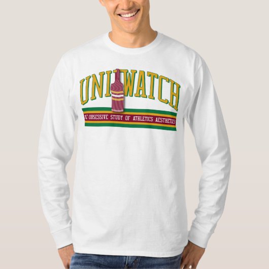 単腕時計のワイシャツ(longsleeve -白) tシャツ (正面)