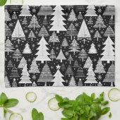 単色のクリスマス キッチンタオル (折り畳み)