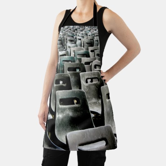 単色のグレーチェア エプロン (インサイチュ)