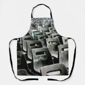 単色のグレーチェア エプロン (正面)