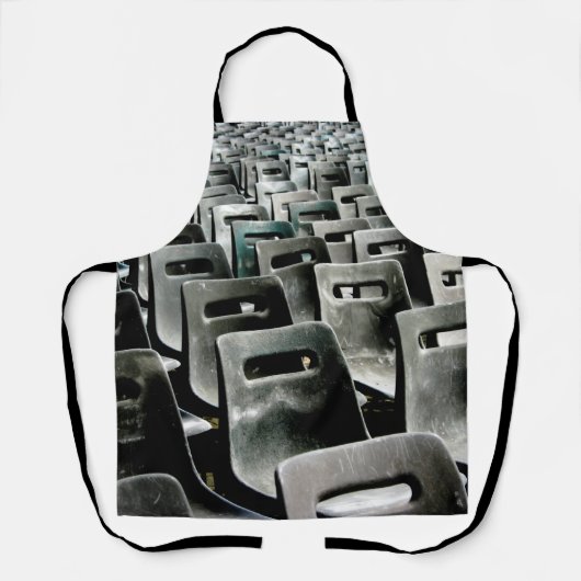 単色のグレーチェア エプロン (正面)