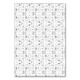 単色のデザインで、様々な要素を テーブルナンバー