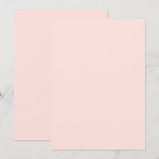 単色のフラット招待状 お知らせカード 招待状 (正面/裏面)