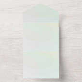 単色の招待状 発表 カード (内側)