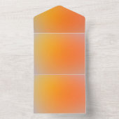 単色の招待状 発表 カード (内側)