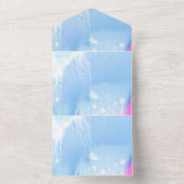 単色の招待状 発表 カード (内側)