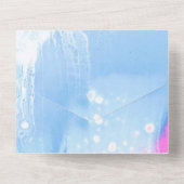 単色の招待状 発表 カード (裏面)