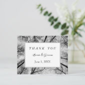 単色の木のてっぺん、ありがとう ポストカード (スタンド正面)