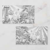 単色の花_カード 名刺 (正面/裏面)