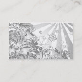 単色の花_カード 名刺 (裏面)