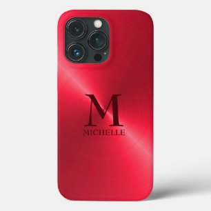 単色の赤い背景 iPhone 13 PROケース