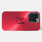 単色の赤い背景 iPhoneケース (裏面横)