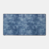 単色の青い水色のパターン デスクマット (正面)