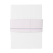 単色エレガント薄紫パーソナライズされた 招待状ベリーバンド (裏面例)