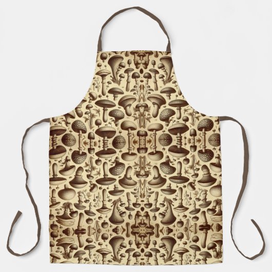 単色キノコ エプロン (正面)