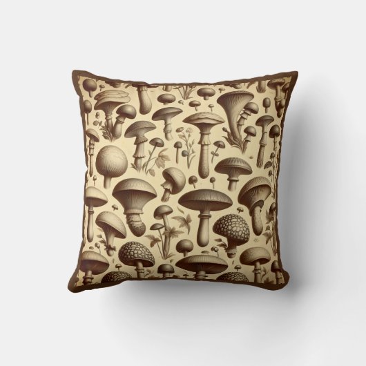 単色キノコ クッション (裏面)