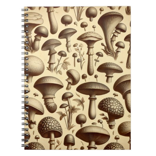 単色キノコ ノートブック (正面)