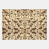 単色キノコ ラッピングペーパーシート (正面3)