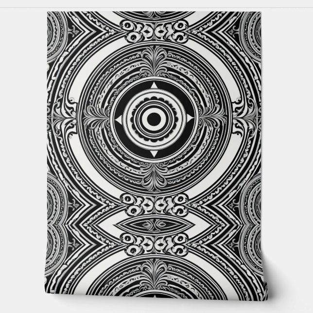 単色メダリオン 壁紙 (ほどく)