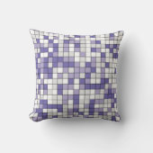 単色ラベモダンンダー幾何学的パターン クッション (正面)