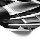 単色万華鏡のように千変万化するパターン ポスター (角)