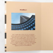 単色座標素晴らしフラット横ストライプ面 三つ折りカード (内部最初)