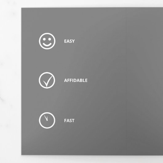 単色座標素晴らしフラット横ストライプ面 三つ折りカード (フラップ)