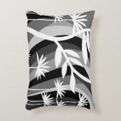 単色植物プリント アクセントクッション (正面(垂直))