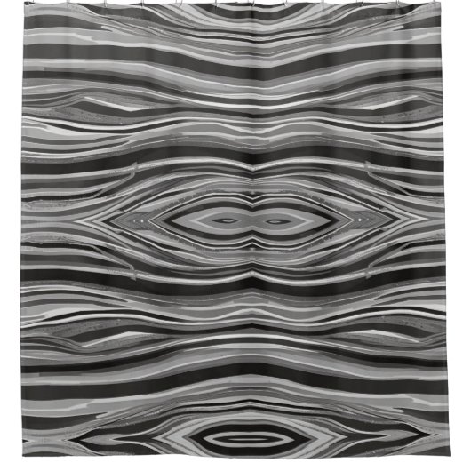 単色波 シャワーカーテン (正面)